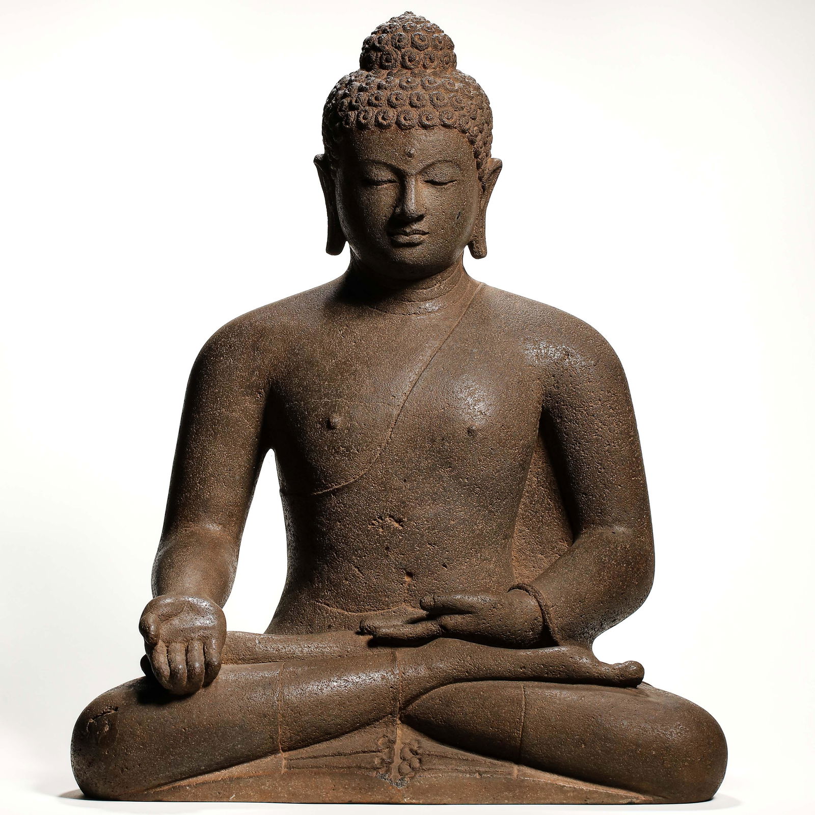 ANCIENT INDIAN GANDHARA-STYLE STONE CARVED BUDDHA STATUE (1 of 13)