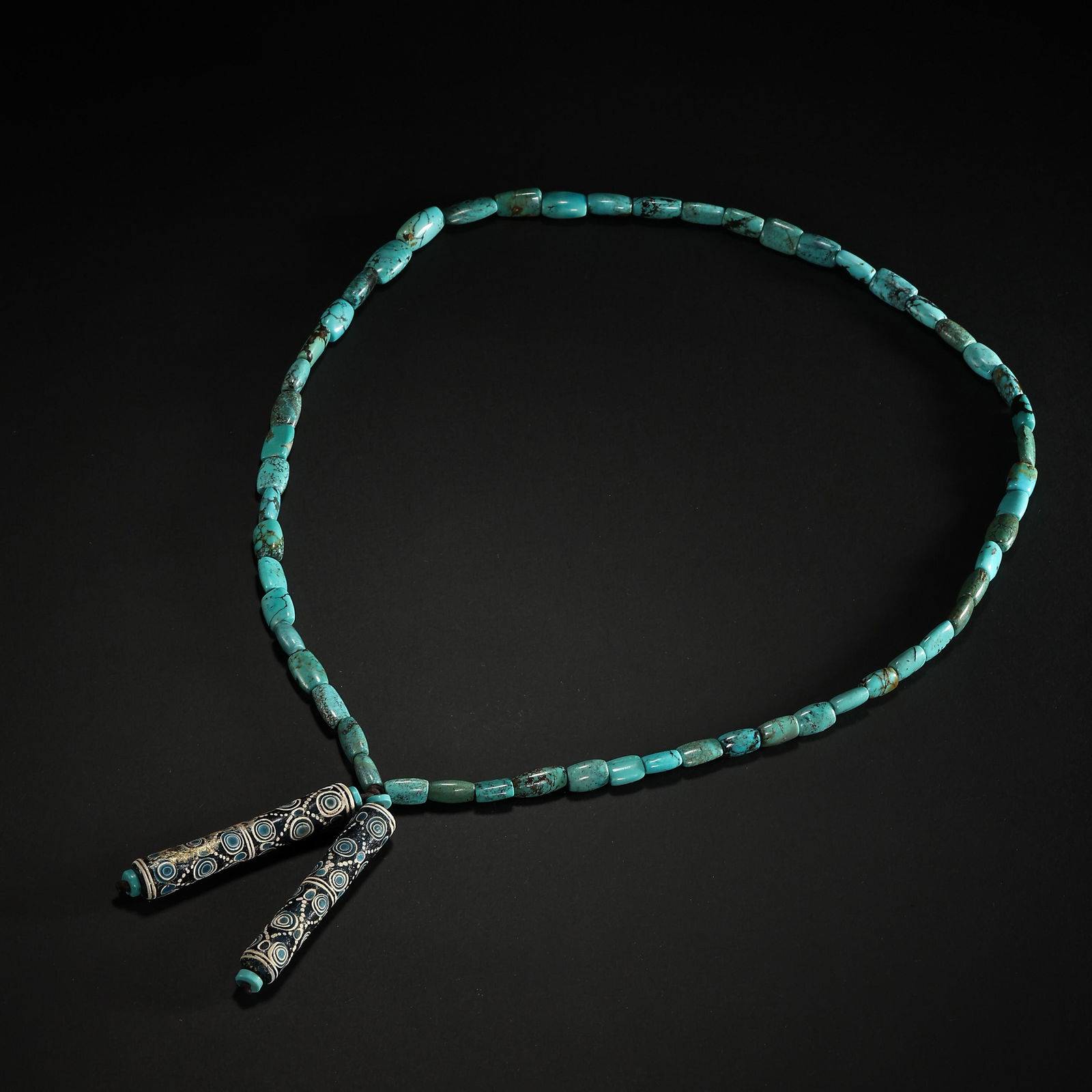 CHINESE WARRING STATES TURQUOISE NECKLACE (1 of 10)