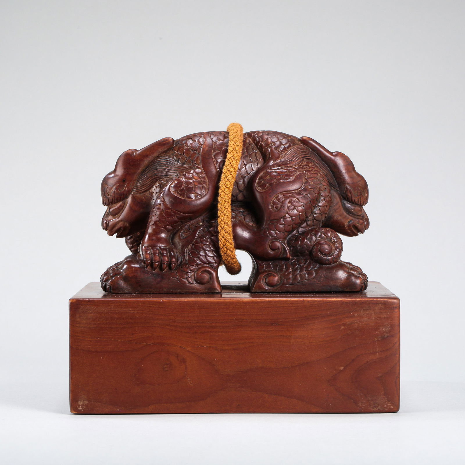 CHINESE QING DYNASTY SANDALWOOD SEAL (1 of 9)