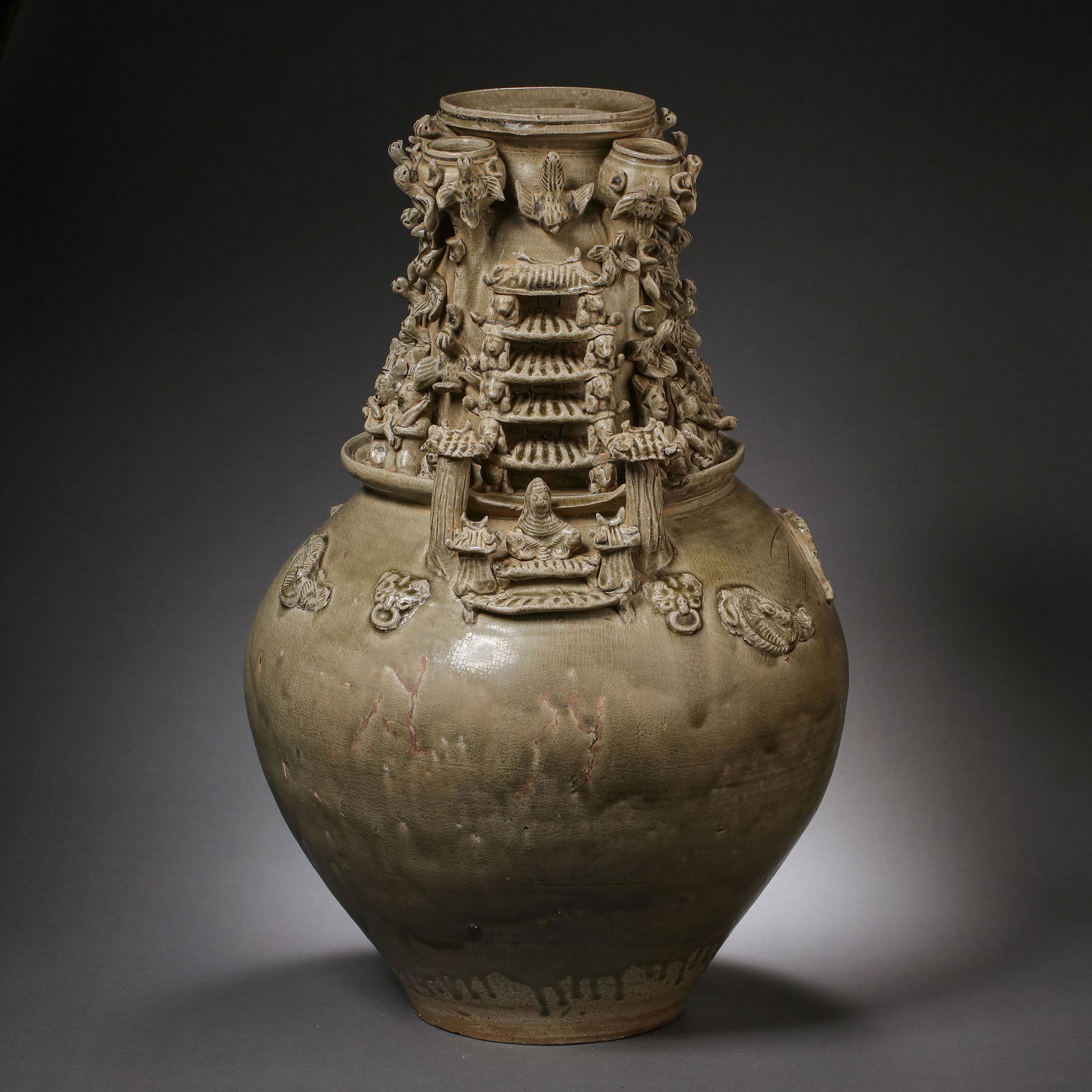 XIANGZHOU CELADON-GLAZED CELADON VASE IN THE SOUTHERN AND NORTHERN DYNASTIES, CHINA (1 of 12)