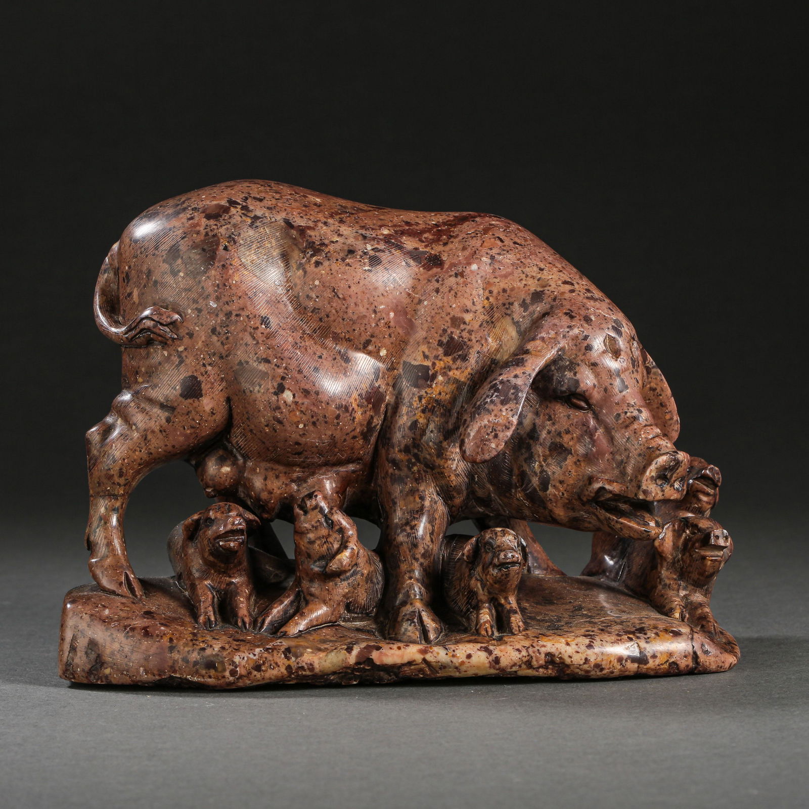 CHINESE QING DYNASTY SHOUSHAN STONE ORNAMENT (1 of 10)