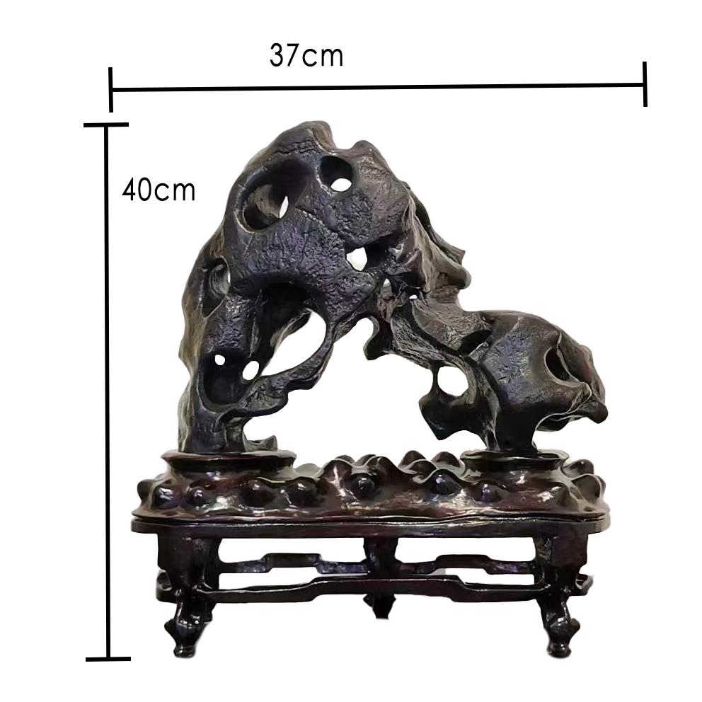 CHINESE QING DYNASTY TAIHU STONE ORNAMENT (1 of 7)