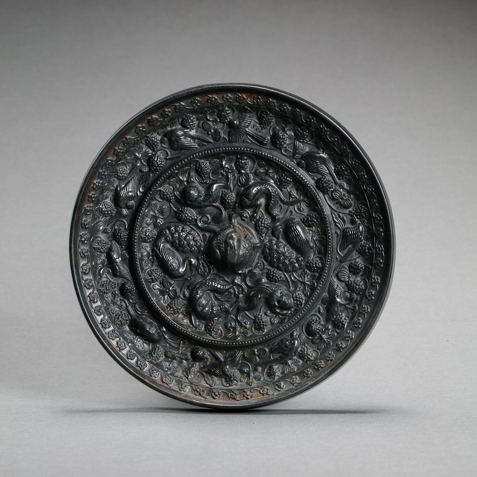 CHINESE TANG DYNASTY SEA BEAST MIRROR (1 of 8)
