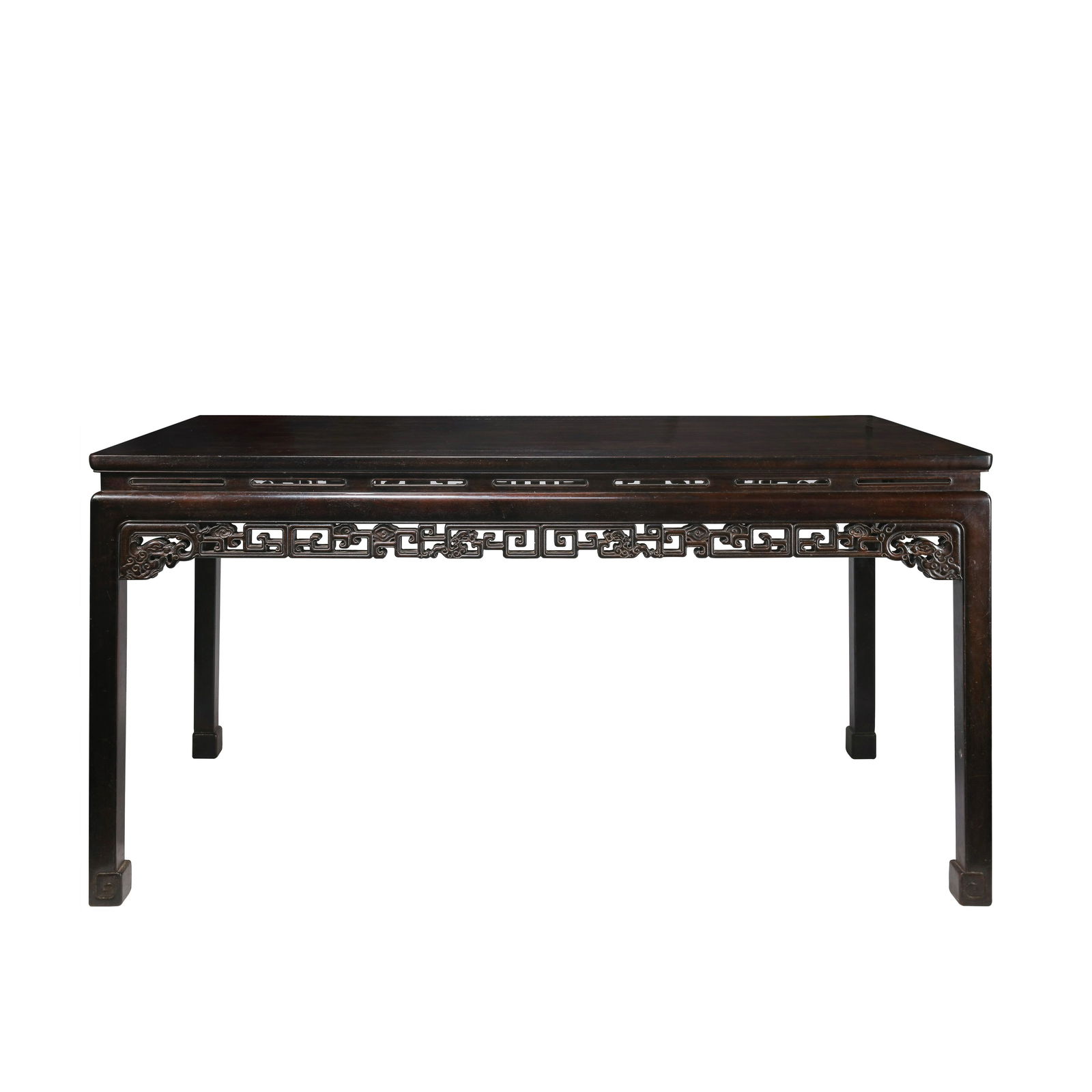 CHINESE QING DYNASTY RED SANDALWOOD TABLE (1 of 7)
