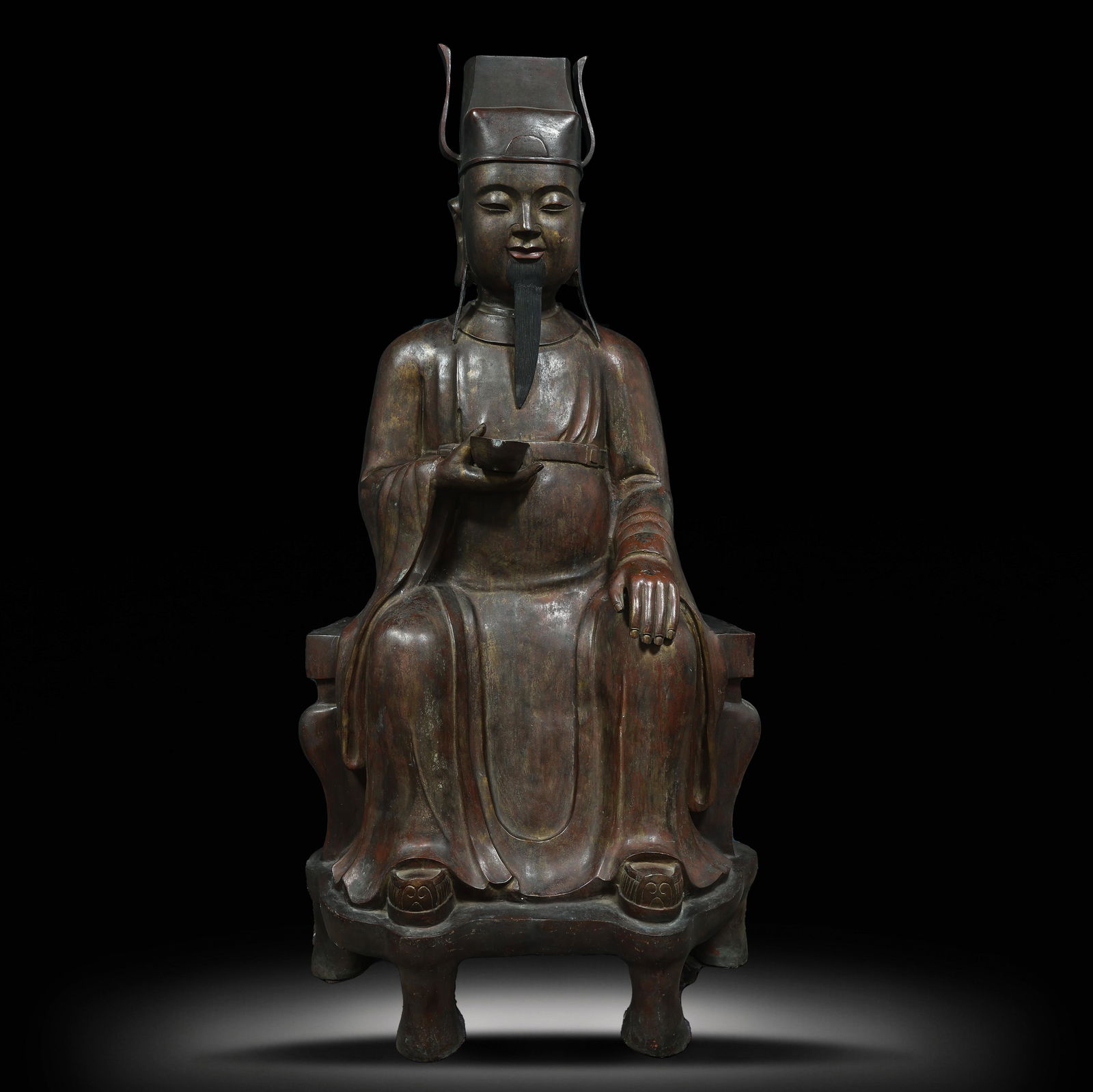 STATUE OF THE GOD OF WEALTH IN MING DYNASTY, CHINA (1 of 10)