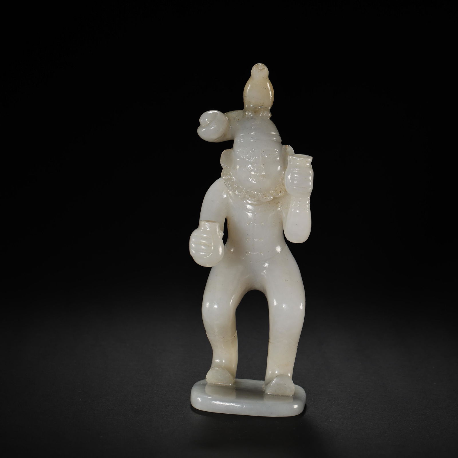 CHINA LIAO DYNASTY HETIAN JADE CARVED HU PEOPLE FIGURE (1 of 12)