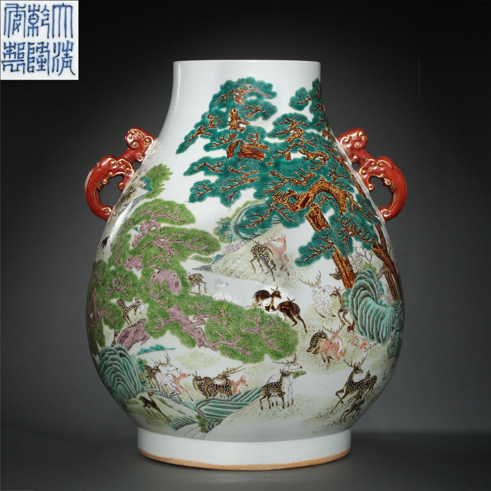 CHINESE QING DYNASTY WUCAI PORCELAIN VASE (1 of 11)