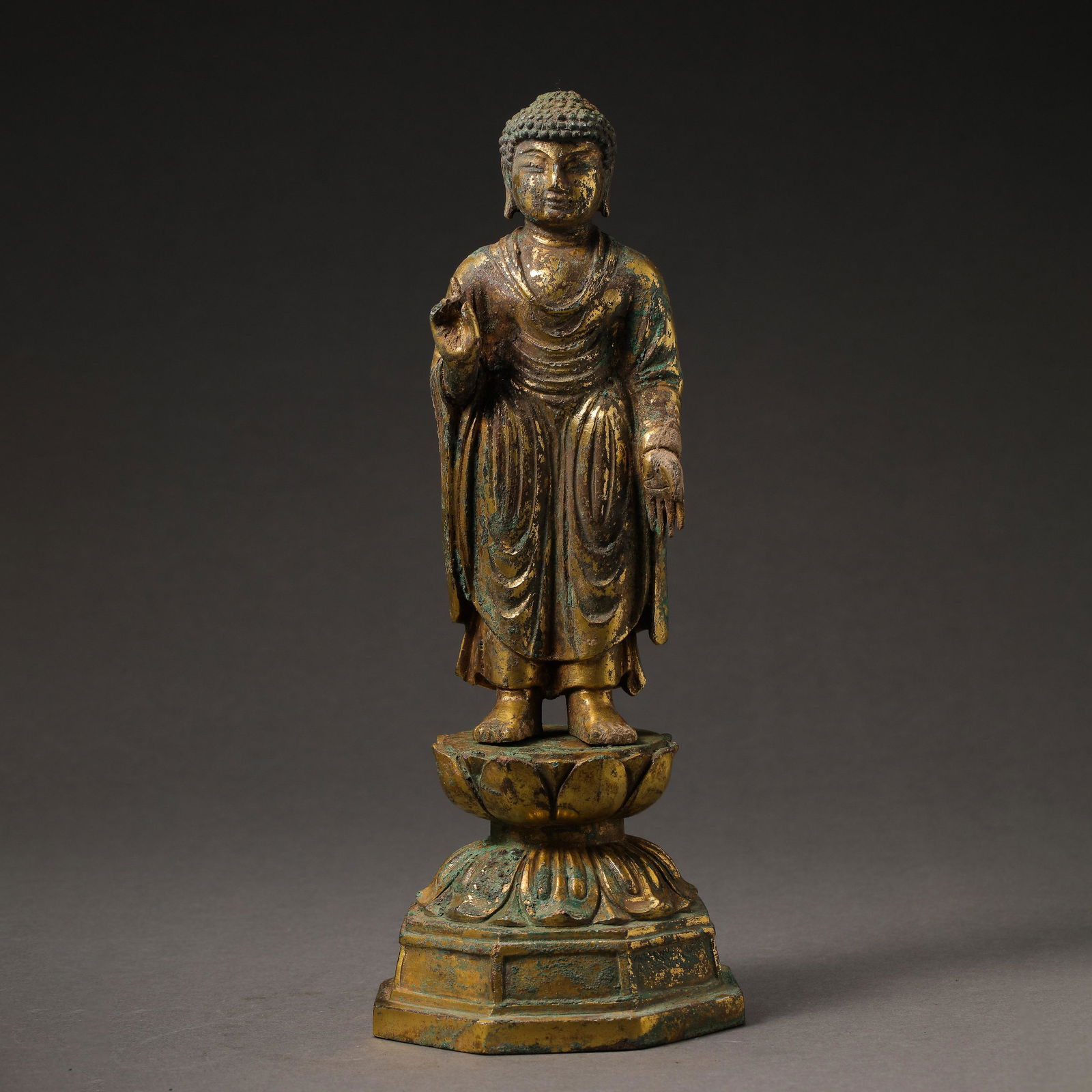 KOREAN GILT BRONZE BUDDHA STATUE (1 of 9)