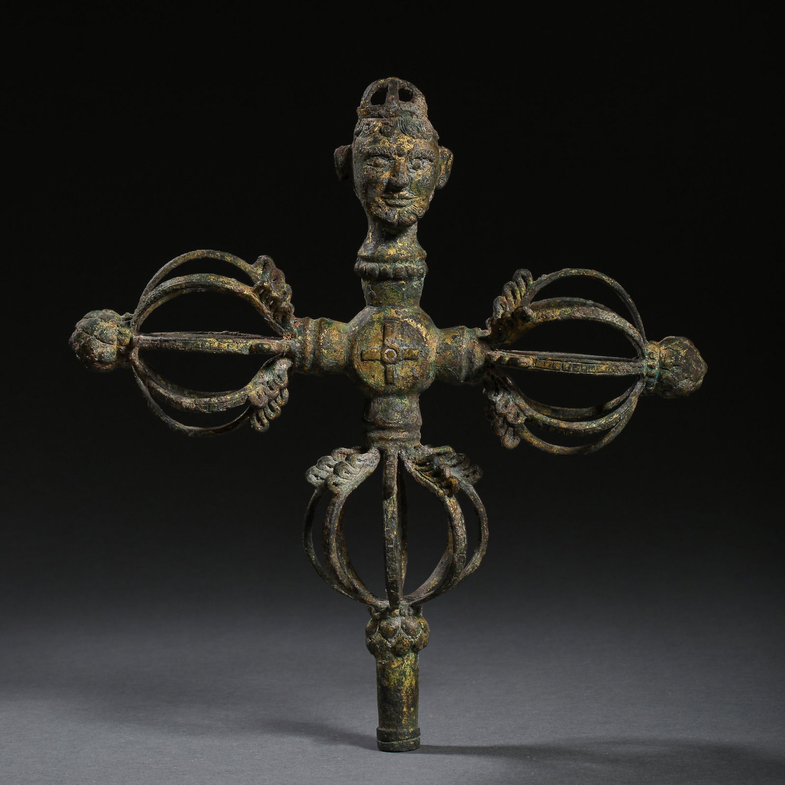 GILT BRONZE DHARMA VESSEL OF LIAO DYNASTY, CHINA (1 of 10)