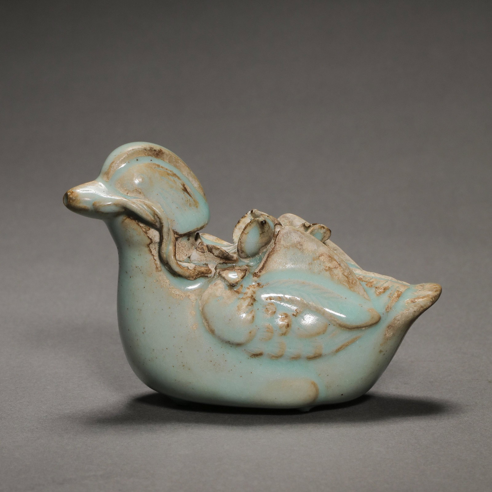 CELADON MANDARIN DUCK WATER BOWL, SONG DYNASTY, CHINA (1 of 9)
