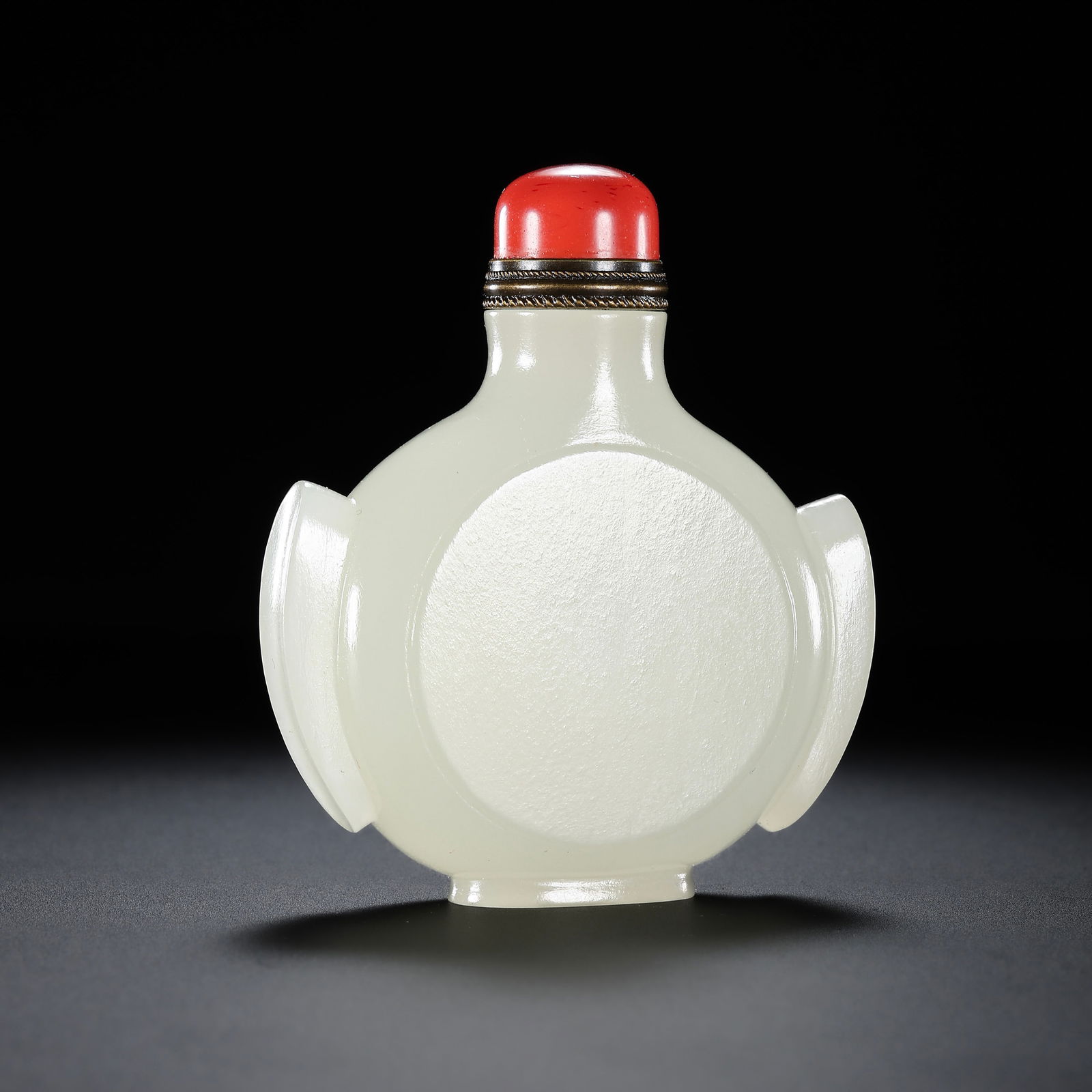 QING DYNASTY HOTAN WHITE JADE SNUFF BOTTLE (1 of 5)