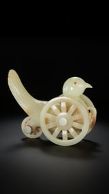 Chinese Western Zhou Dynasty Hetian jade three-wheeled cart