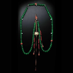 Chinese Qing Dynasty 108 seed court beads