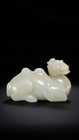Hetian jade camel from the Han Dynasty