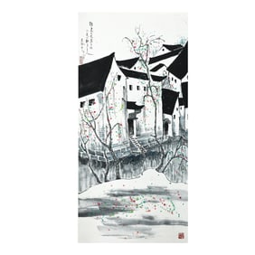 Jiangnan alleys by Wu Guanzhong