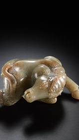 Chinese Han Dynasty jade sheep