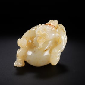 Chinese Han Dynasty jade beast