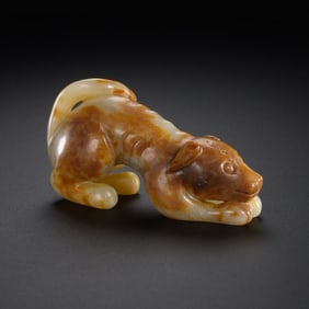 White jade dog from the Han Dynasty