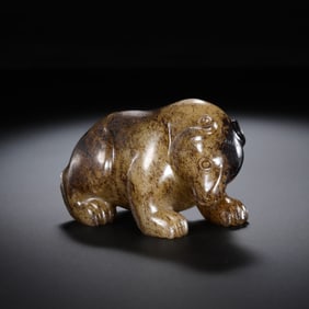 Jade bear from the Han Dynasty