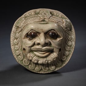 Chinese Sui Dynasty Xiangzhou ware celadon hufigure face Xun