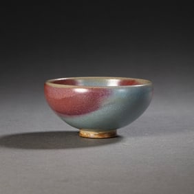 chinese Northern Song Dynasty Jun ware sky blue glaze hanging red cups