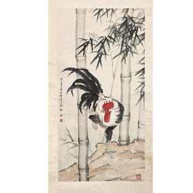 The Rooster by Xu Beihong