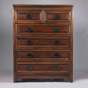 Chinese Qing Dynasty Huanghua pear wooden cabinet