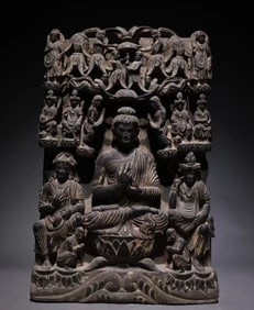 2nd century AD, Gandhara schist shrine