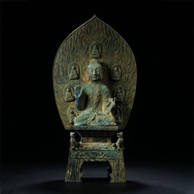 Seated bronze Buddha, Northern Wei Dynasty, China