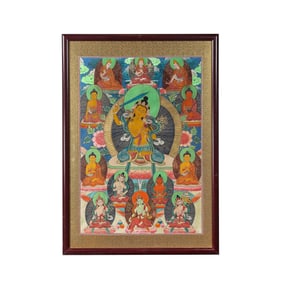 Chinese Qing Dynasty Buddha painting Thangka