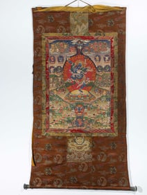 Chinese Qing Dynasty Buddha painting Thangka