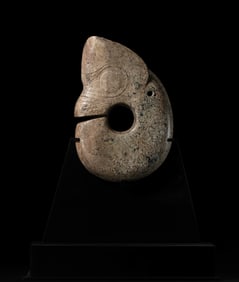 Chinese Neolithic period Hongshan culture chicken bone white jade pig dragon