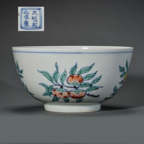 Doucai bowl from the Chenghua period of the Ming Dynasty of China