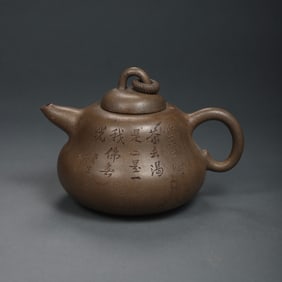Zisha pot with ancient Chinese celebrities
