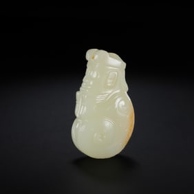 Chinese Western Zhou Dynasty Hetian White Jade figure