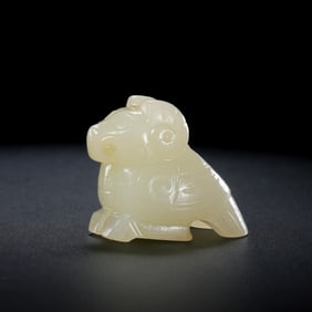 hetian White jade owl, Western Zhou Dynasty, China