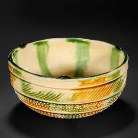 Chinese three-color hand cup, Tang Dynasty