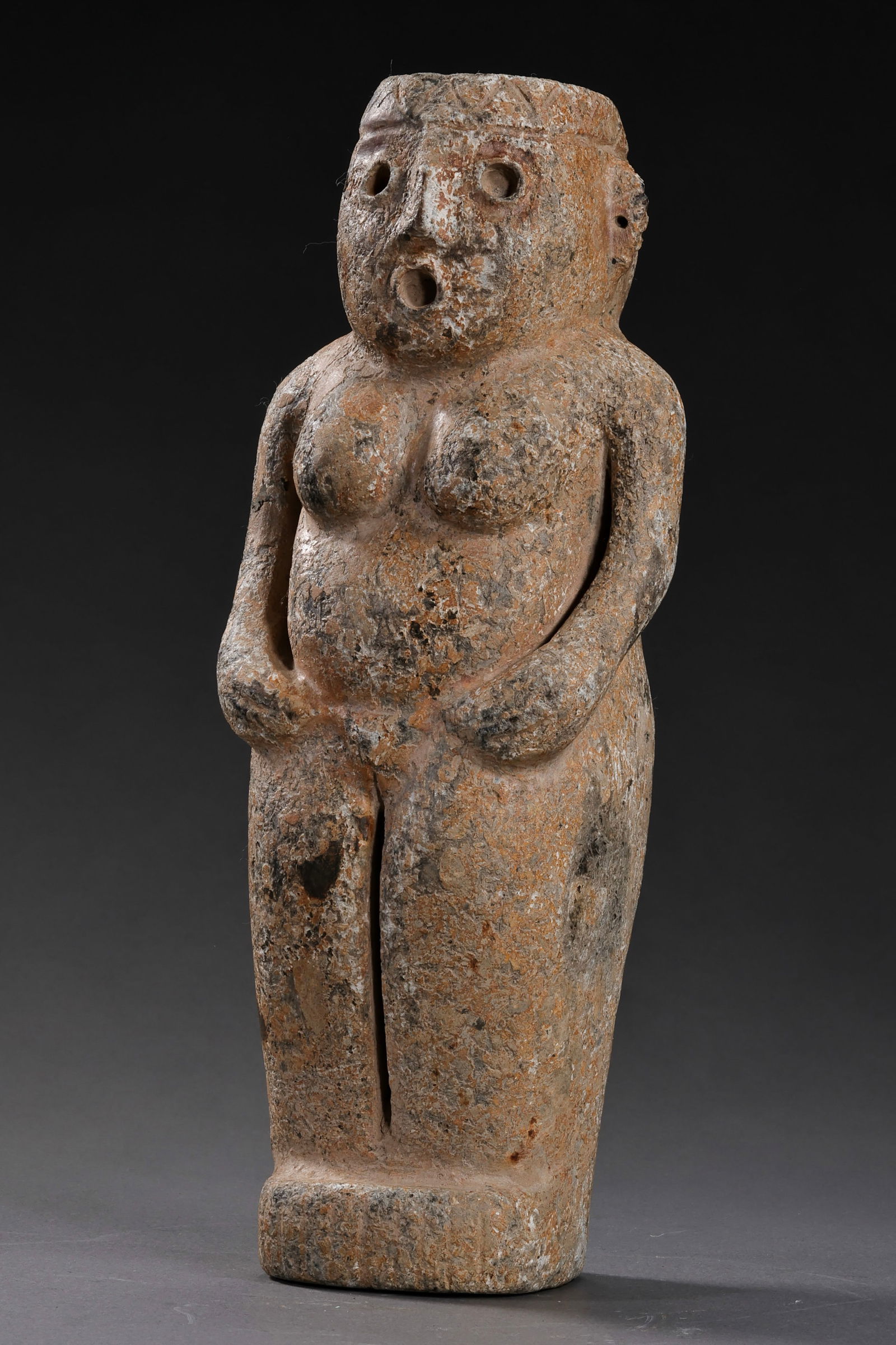 chinese Neolithic Qijia culture stone figure (1 of 10)