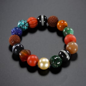 Chinese Qing Dynasty Duobao Bracelet