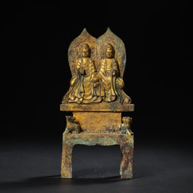 Gilded bronze Buddha statue from the Northern Wei Dynasty, China