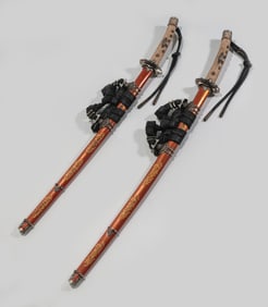 A pair of Japanese swords