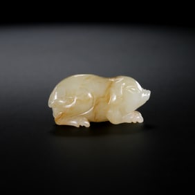Chinese Han Dynasty Jade Pig