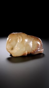 Chinese Han Dynasty Jade Elephant