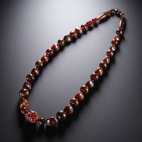 Chinese Warring States Period Agate Necklace
