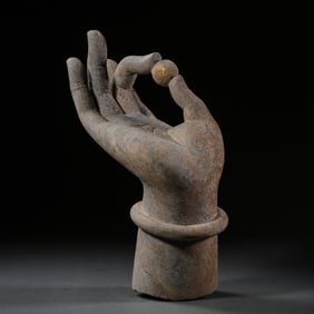 Chinese Tang Dynasty Bluestone Buddha's Hand