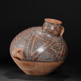 Painted pottery jar of Majiayao culture in the Neolithic period of China