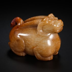 Chinese Han Dynasty Jade Beast