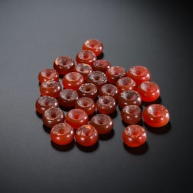 Chinese Liao Dynasty Agate Grinding Beads