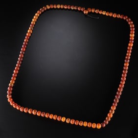 Chinese Liao Dynasty Beeswax 108 Seeds Court Beads