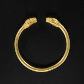 Ancient Persian culture pure gold bracelet